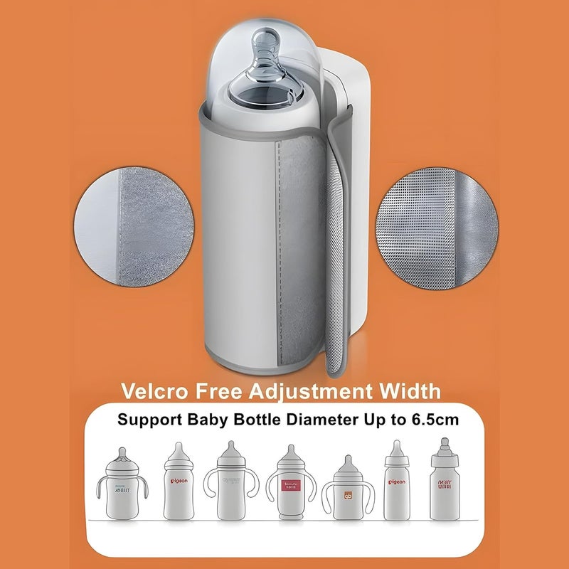 Flashstar Portable Bottle Warmer for Travel, Rapid Warming with Battery-Powered Temperature Display, Waterless Milk Warming for Comfortable Baby Feeding On The Go - Image 5